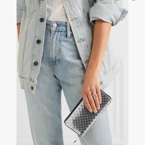 Christian Louboutin Panettone Metallic Spiked Wallet